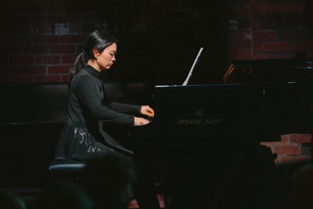 Haunting soundscape … pianist Rei Nakamura performs in Martin Iddon’s Dunwich.
