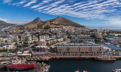 View from The Silo Hotel on Victoria and Alfred waterfront, Cape Town, South Africa