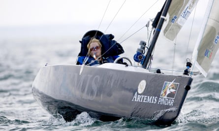Lister pictured in 2008 during preparations for her first round-Britain attempt.