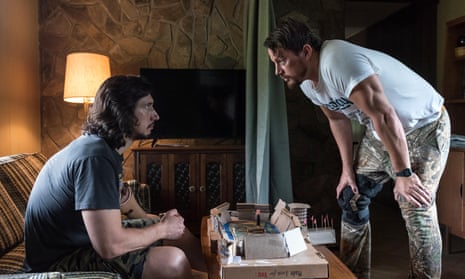 Rural crime story … Adam Driver and Channing Tatum in Logan Lucky.
