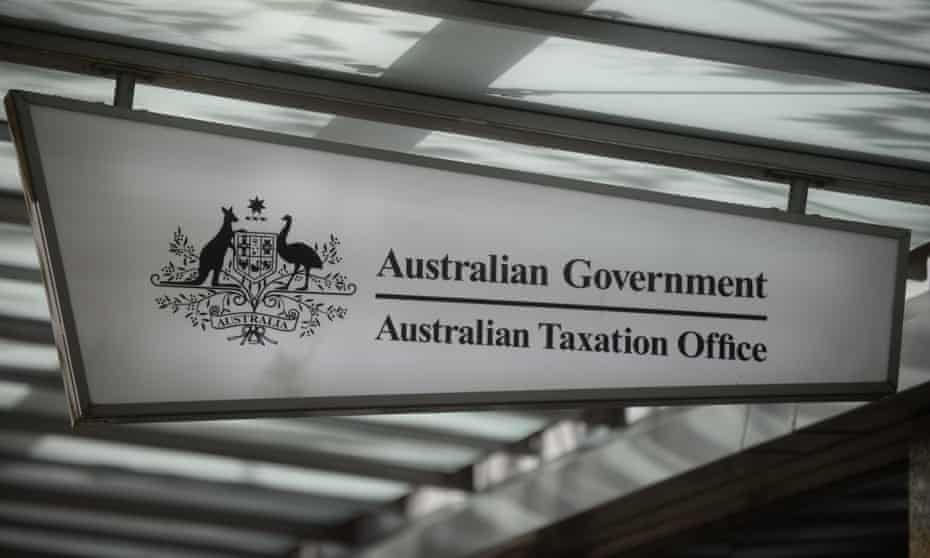 The sign of an Australian Taxation Office shopfront