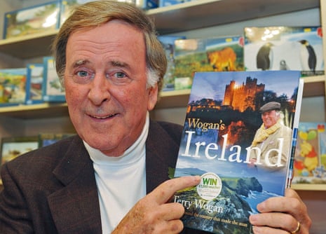 Terry Wogan with book Wogan’s Ireland