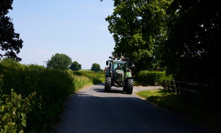 Tractor in Bolton Percy.