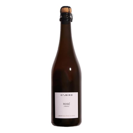 Bottle of Oddbird Alcohol-Free Sparkling Rosé.