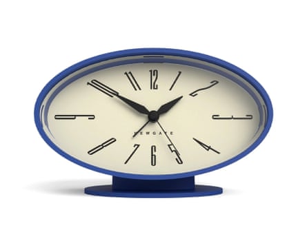 Newgate Ronnie alarm clock in blue