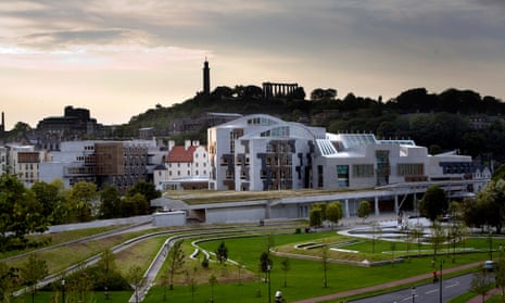 The Scottish parliament building in Edinburgh