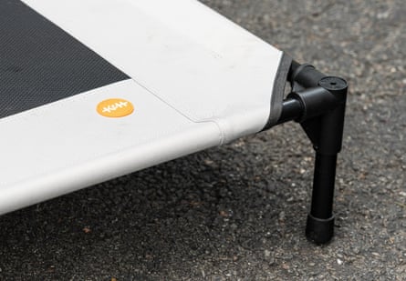 Close up photo of a K&H Outdoor Elevated Dog Bed