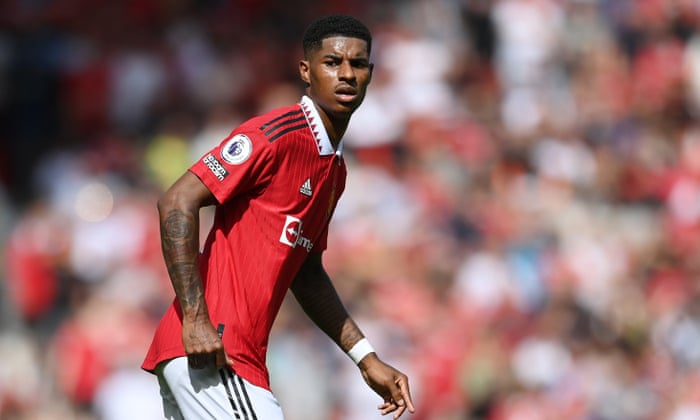 Marcus Rashford in action against Brighton