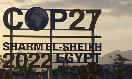 Cop27 sign.