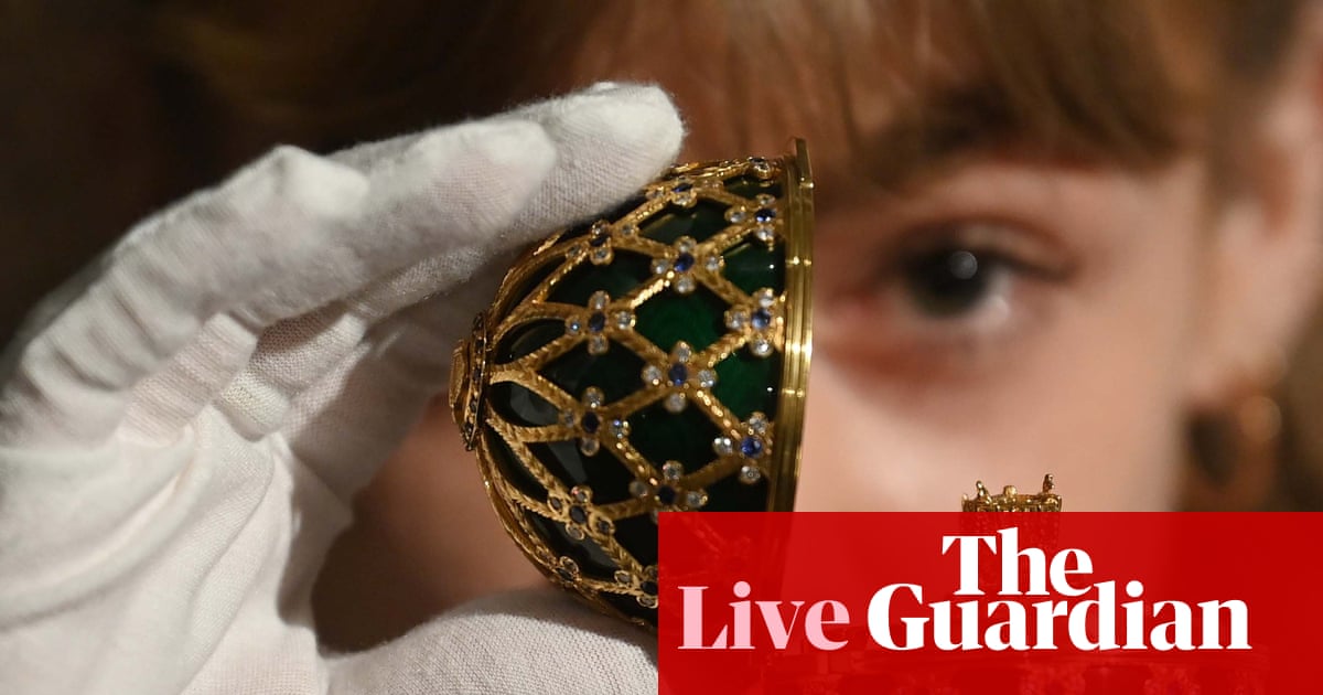 Oil and gold prices retreat on Ukraine optimism; Faberge sold to US investment firm business live