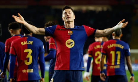 Barcelona's Flick backs VAR use in controversial win over Rayo Vallecano | La Liga | The Guardian