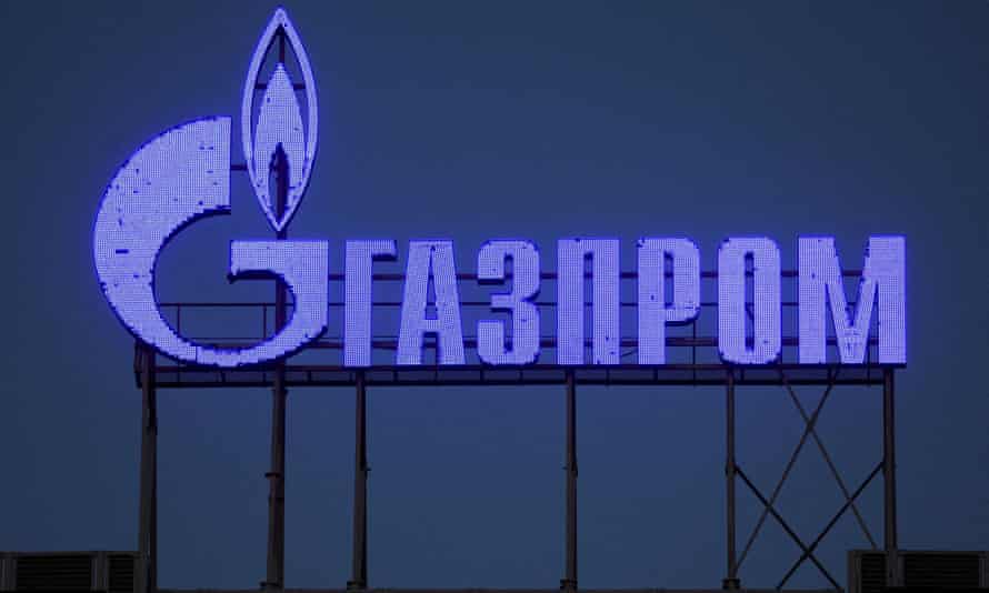 Russia-Ukraine war: Severodonetsk one of Russia’s ‘immediate tactical priorities’, UK says – live 2 The logo of Gazprom company is seen on the facade of a business centre in Saint Petersburg, Russia