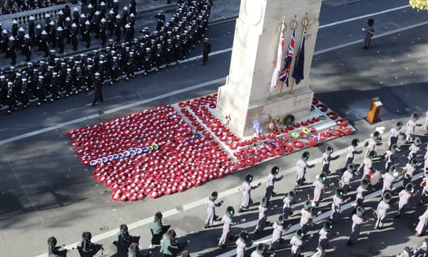 A Remembrance Day ceremony at the Cenotaph in London in 2018.