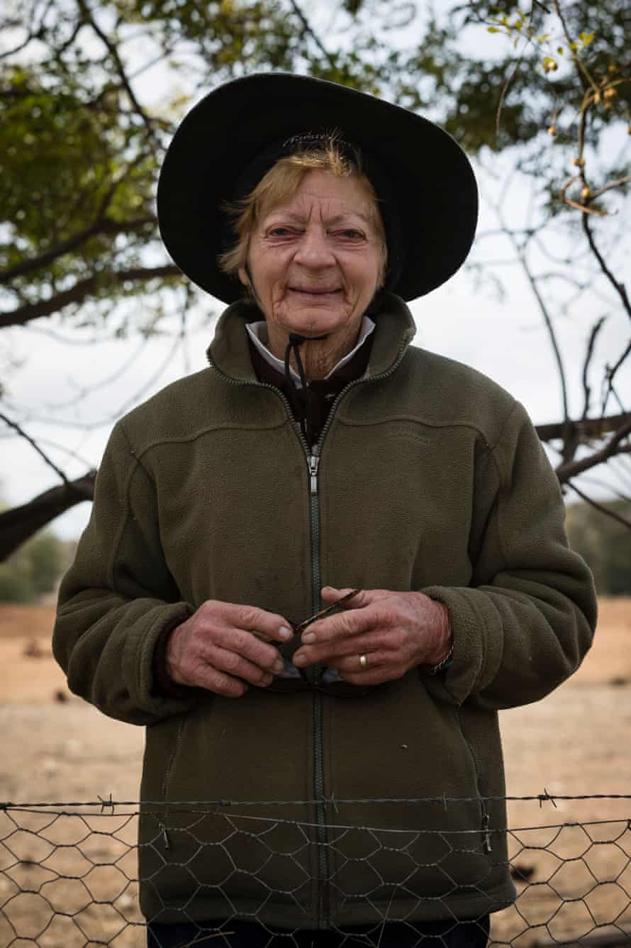Coral Jerry, 80, is pictured on the family farm Maryborough, 40km outside Coonabarabran.