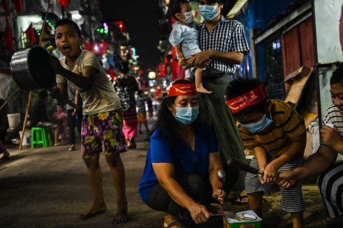Myanmar Coup Protesters In Pictures World News The Guardian Myanmar Coup Protesters In Pictures World News The Guardian