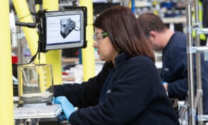 Airbus engineers working on ventilators for hospitals in their AMRC centre during the pandemic