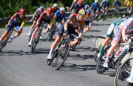 Lotte Kopecky competes during the 2026 Tour de France Femmes