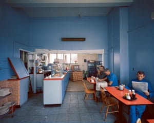 Interior, John’s Cafe, Sandy, Bedfordshire, April 1981