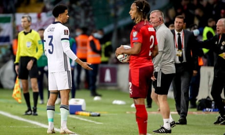 Jamal Lewis sees red as Northern Ireland’s hopes hit by hammer blow