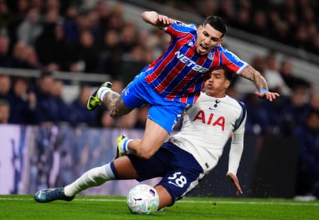 Daniel Munoz is clattered by Souza. Ouch!