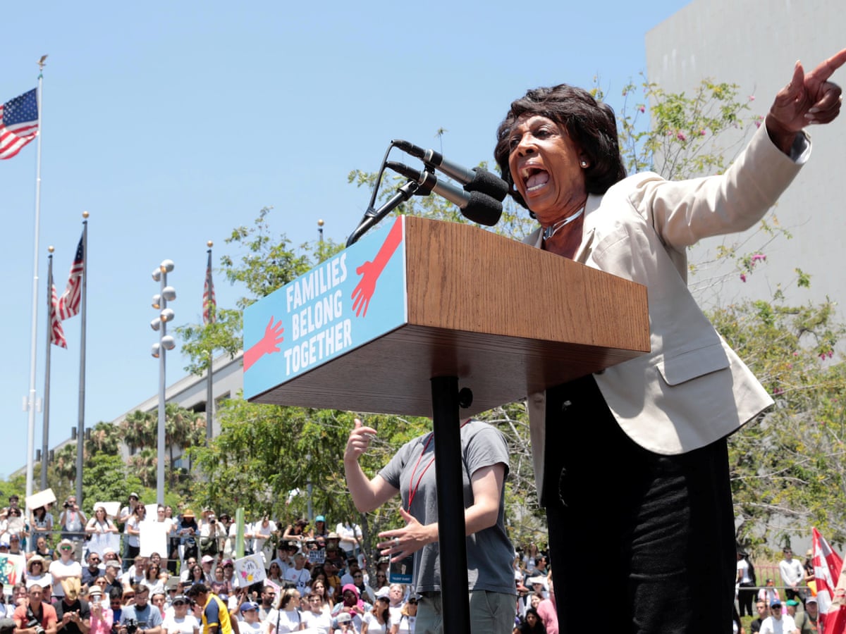 You Better Shoot Straight How Maxine Waters Became Trump S Public Enemy No 1 Us News The Guardian