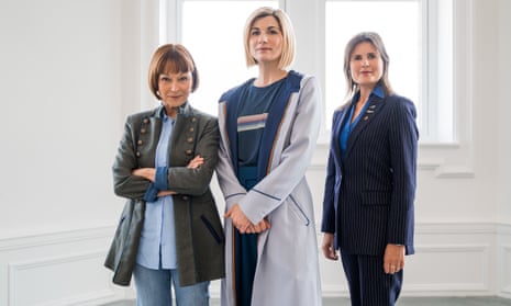 Tegan, the Doctor and Ace.