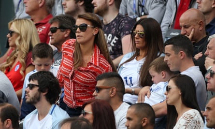 Coleen Rooney (left) and Rebekah Vardy watch England play Wales at Euro 2016 in Lens, France