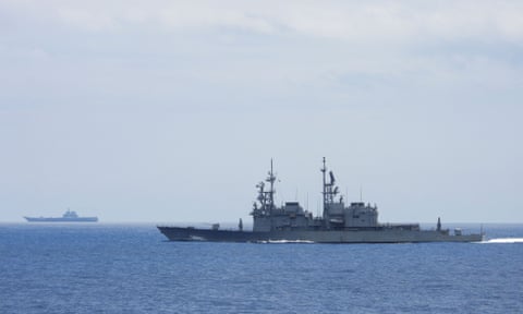The Chinese aircraft carrier Shandong