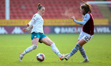 Lucy Bronze in action against Aston Villa