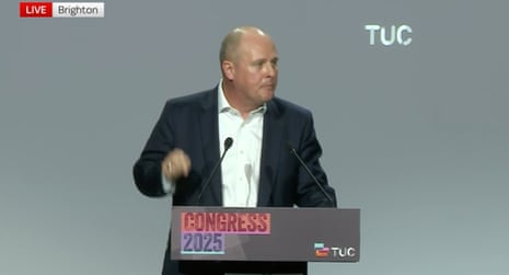 Paul Nowak addressing the TUC conference.