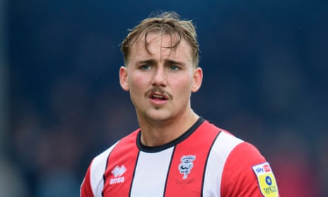 Jack Diamond, seen here for Lincoln City, has been charged with one count of rape and one count of sexual assault. 