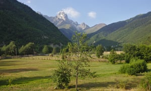 Mount Ushba viewed f rom Becho.