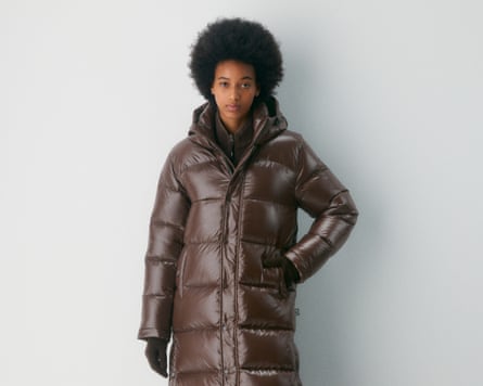 The Super Puff™ Long - hi-gloss in rich mocha brown.