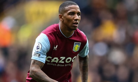 Ashley Young playing for Aston Villa
