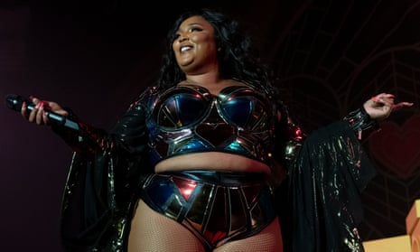 Lizzo performs onstage at the Hollywood Palladium on 18 October 2019 in Los Angeles, California. 