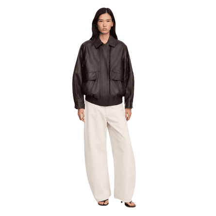ARKET Relaxed Leather Jacket
