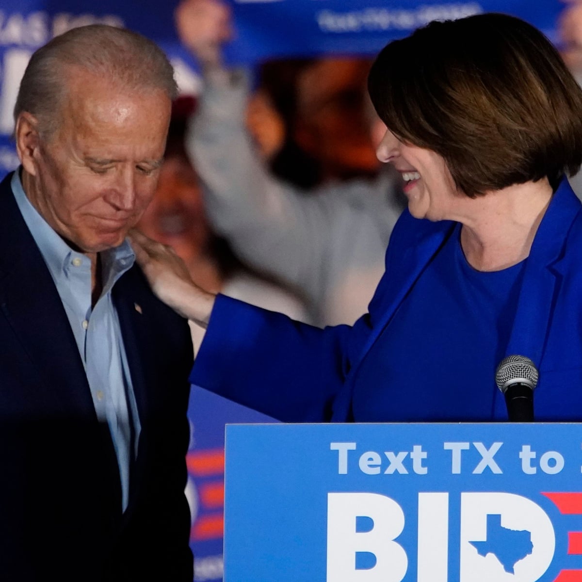 Biden Wins Backing Of Former Rivals Klobuchar And O Rourke At Dallas Rally Joe Biden The Guardian