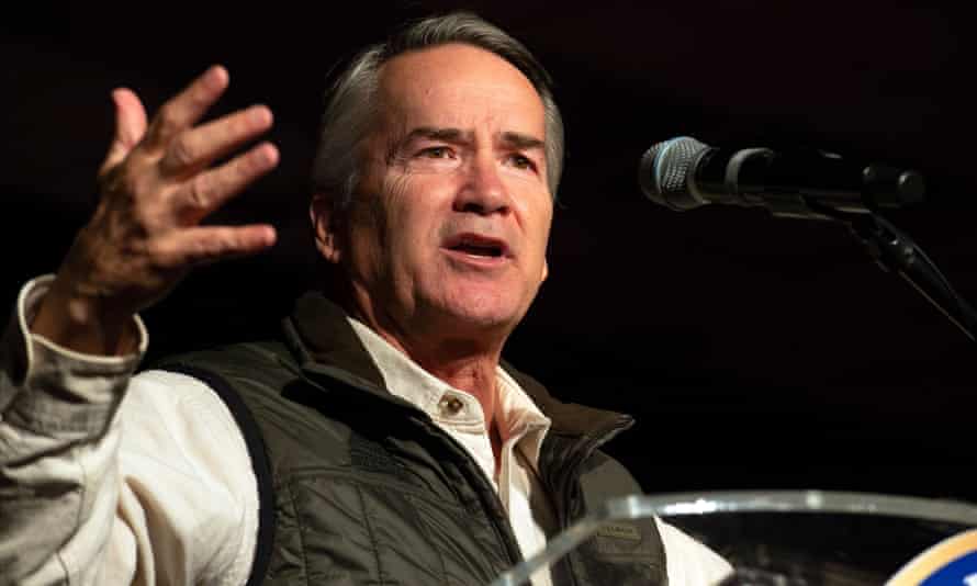 Jody Hice speaks to Cobb county Republicans, in Georgia.