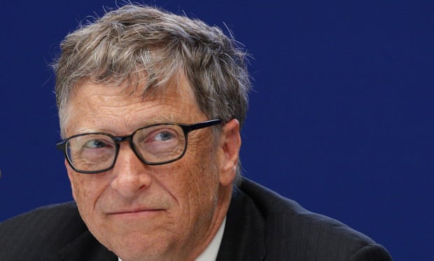Bill Gates, philanthropist and co-founder of Microsoft, attends a conference at the COP21, United Nations Climate Change Conference, in Le Bourget, outside Paris, Monday, Nov. 30, 2015. (AP Photo/Christophe Ena, Pool)