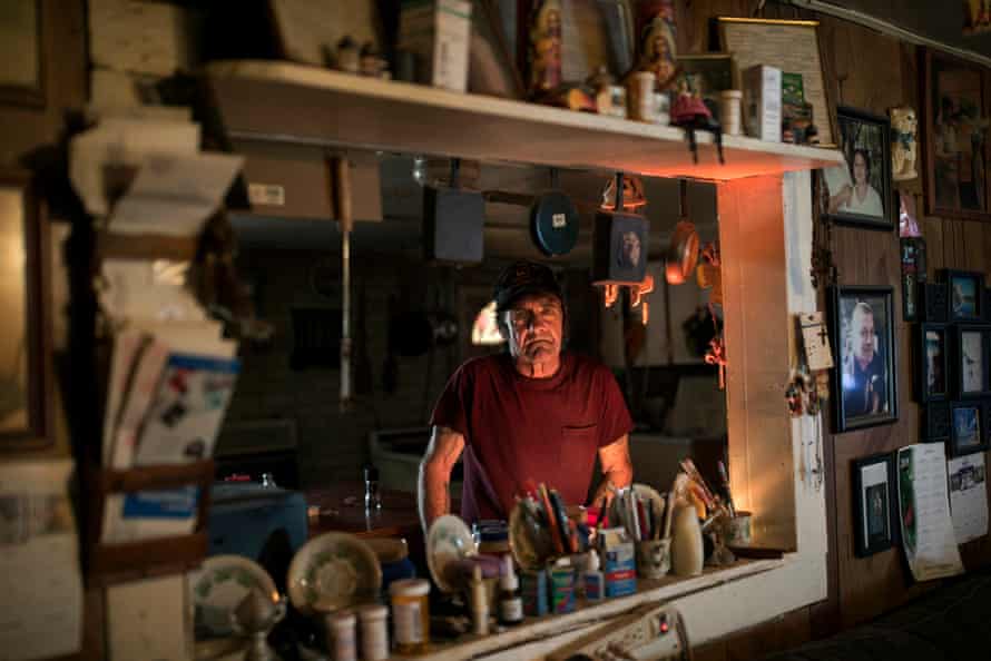 Jimmy Shreck in his kitchen in East Jackson. Shreck identifies as white.