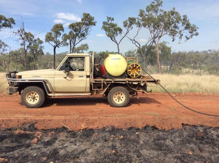Firefighting equipment on Gilberton Station, Queensland, Australia