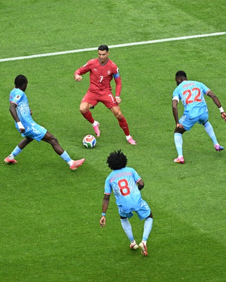 Cristiano Ronaldo in the Portugal v DR Congogame.