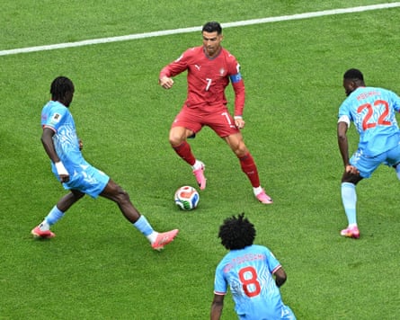 Portugal’s Cristiano Ronaldo in action, Portugal v DR Congo