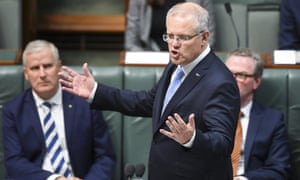 Scott Morrison during question time on Thursday
