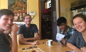 Peter Meyer Reimer (second left) with Co op housemates