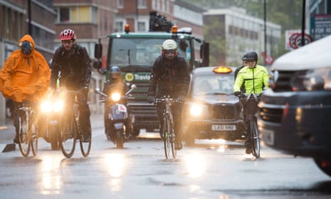Many people stop riding to work once the weather turns bad.