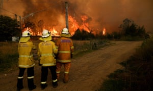 Firefighters at Bilpin, NSW, west of Sydney