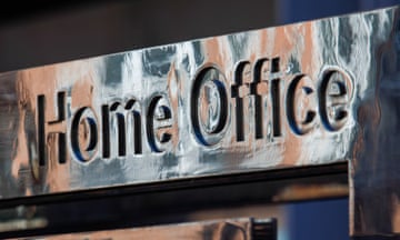 A sign for the Home Office government ministry