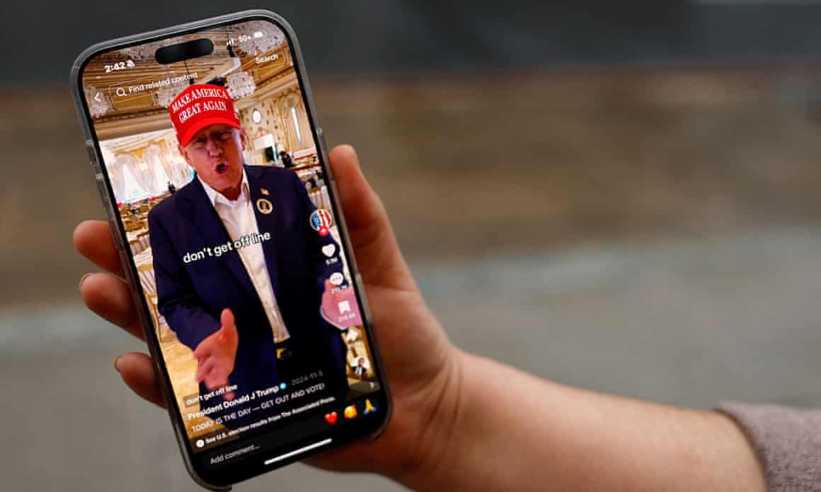 Donald Trump’s TikTok page
