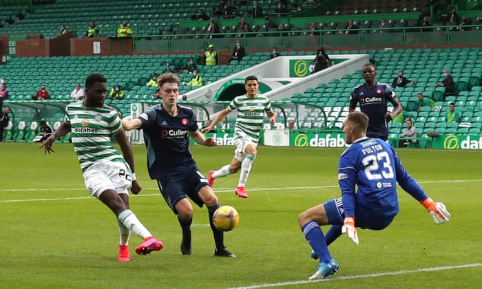 Edouard S Treble Gets Celtic On Their Way As They Chase 10th Successive Title Scottish Premiership The Guardian